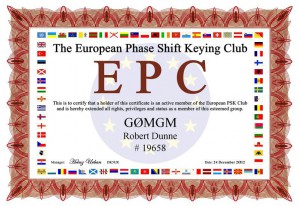 European Phase Shift Keying Club